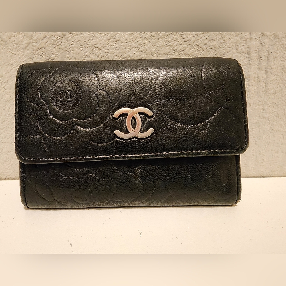Chanel CC Camellia Card Holder